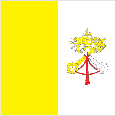 Holy See (Vatican City) Embassy Flag